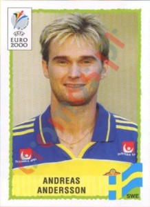 135 Andreas Andersson – UEFA Euro Belgium-Netherlands 2000 Panini