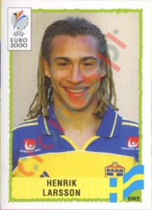 137 Henrik Larsson – UEFA Euro Belgium-Netherlands 2000 Panini