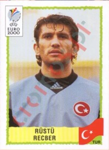 144 Rustu Recber – UEFA Euro Belgium-Netherlands 2000 Panini