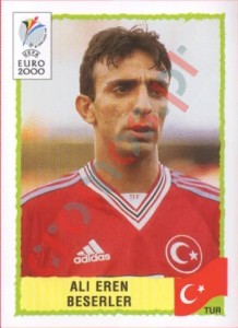 148 Ali Eren Beserler – UEFA Euro Belgium-Netherlands 2000 Panini