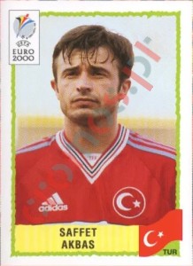149 Saffet Akbas – UEFA Euro Belgium-Netherlands 2000 Panini