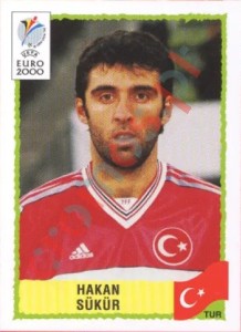 162 Hakan Sukur – UEFA Euro Belgium-Netherlands 2000 Panini