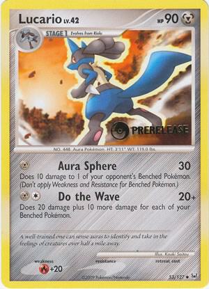 53-normal-prerelease Lucario (Prerelease stamp) – Platinum