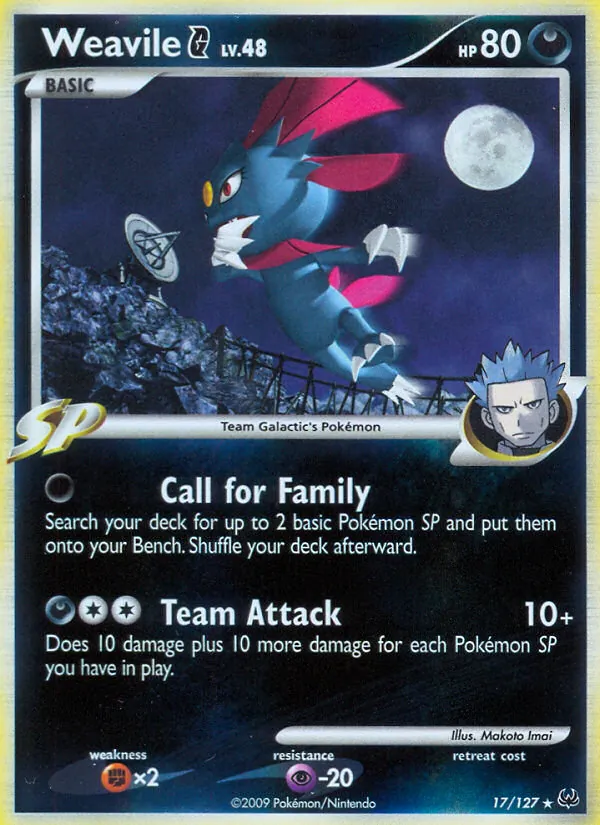17 Weavile G – Platinum