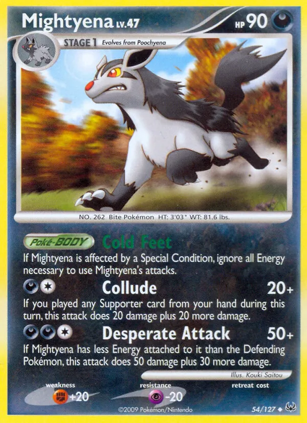 54 Mightyena – Platinum