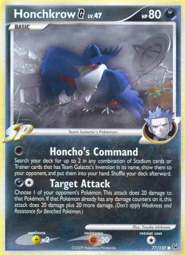 77 Honchkrow G – Platinum