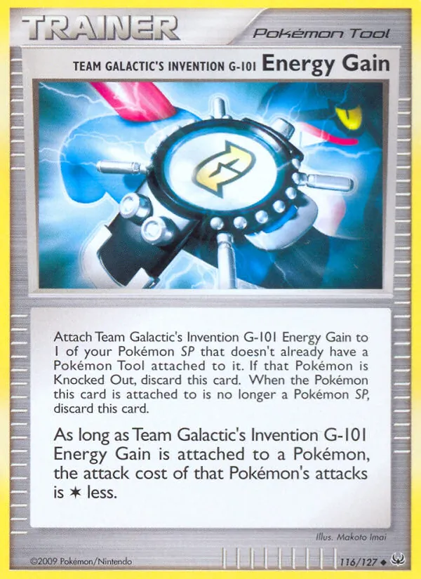 116-RH Team Galactic's Invention G-101 Energy Gain – Platinum