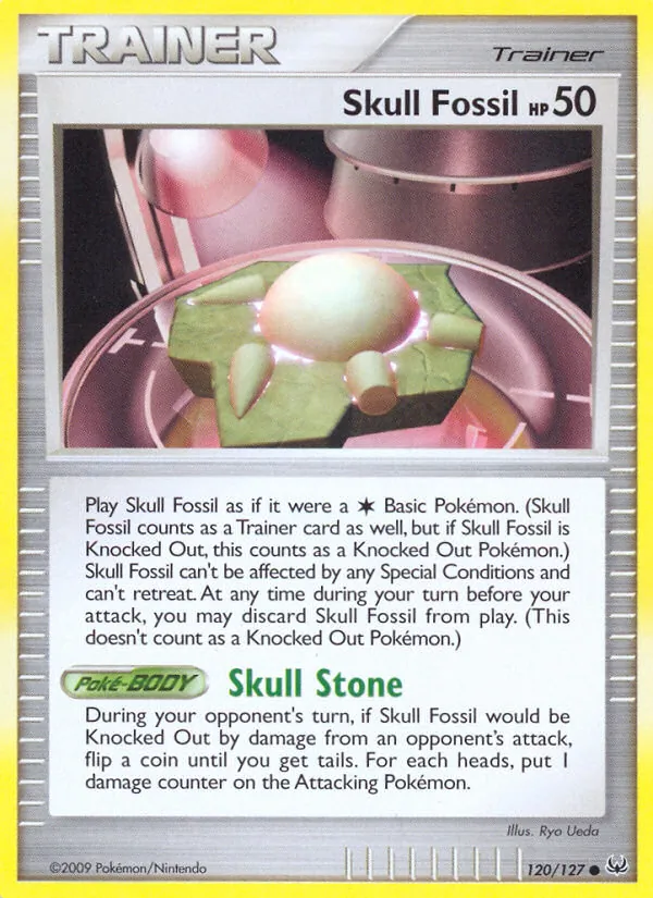 120-RH Skull Fossil – Platinum