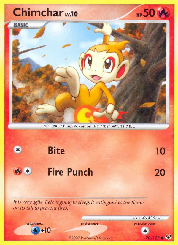 70-RH Chimchar – Platinum