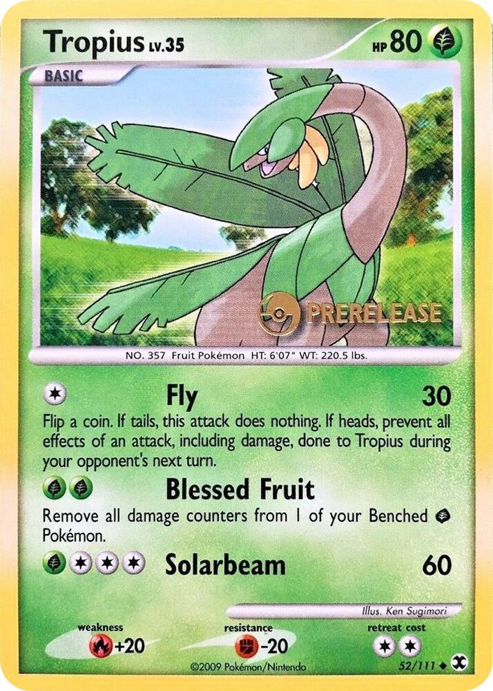 52-normal-prerelease Tropius (Prerelease stamp) – Rising Rivals