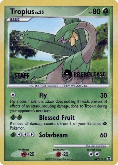 52-normal-prerelease-staff Tropius (Prerelease stamp, Staff stamp) – Rising Rivals