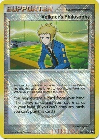 98-reverse-league Volkner's Philosophy (Reverse Holo, League) – Rising Rivals