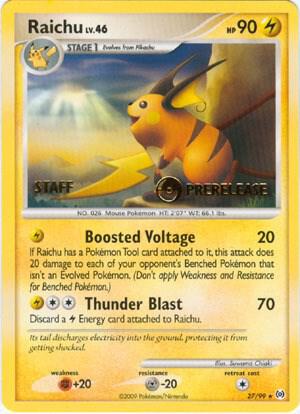 27-normal-prerelease-staff Raichu (Prerelease stamp, Staff stamp) – Arceus