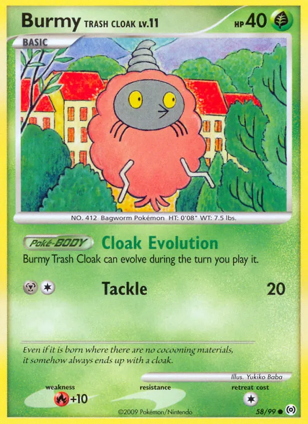 58-RH Burmy Trash Cloak – Arceus