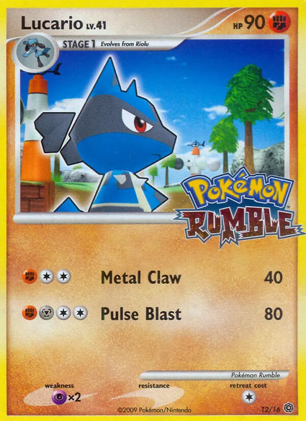 12 Lucario – Pokémon Rumble