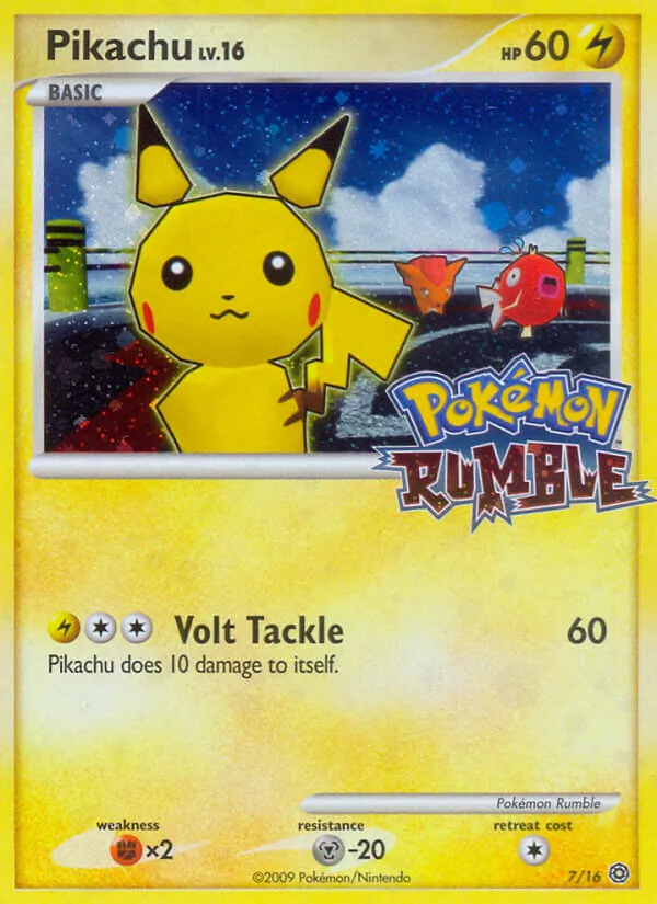 7 Pikachu – Pokémon Rumble