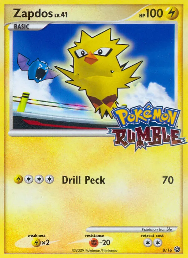 8 Zapdos – Pokémon Rumble