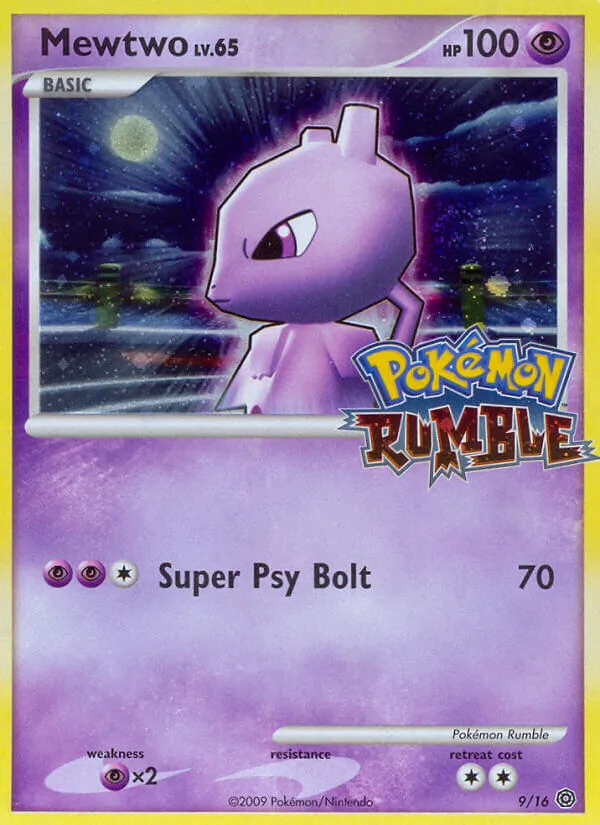 9 Mewtwo – Pokémon Rumble