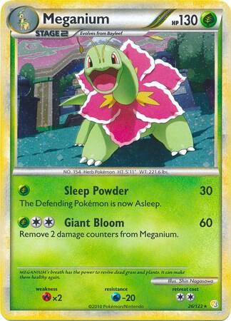 26-holo-cosmos Meganium (Holo, Cosmos Holo) – HeartGold SoulSilver