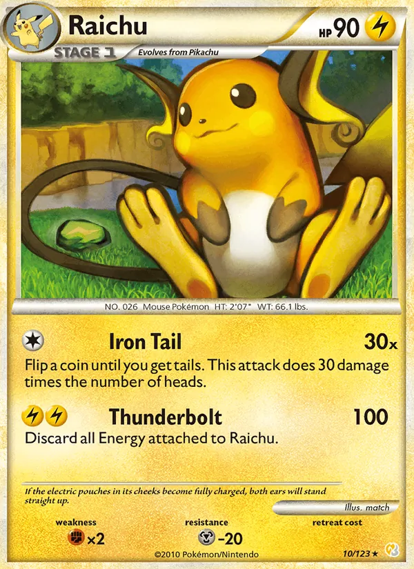 10 Raichu – HeartGold SoulSilver