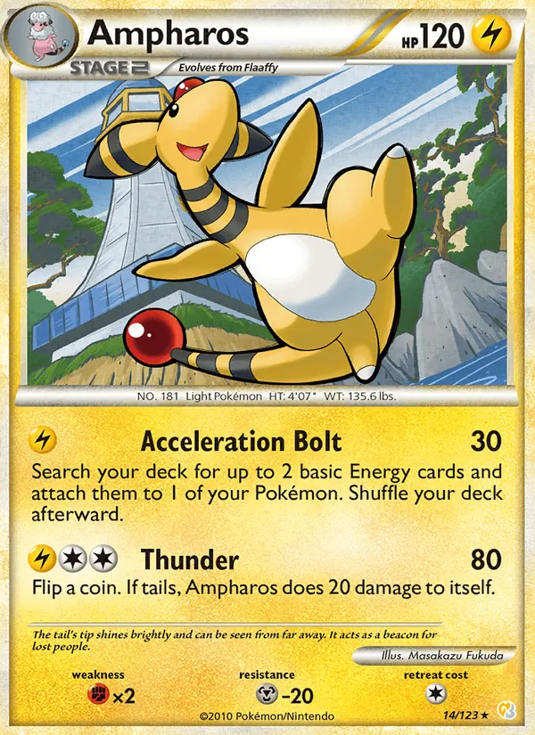 14 Ampharos – HeartGold SoulSilver