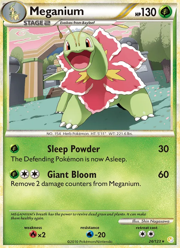 26 Meganium – HeartGold SoulSilver