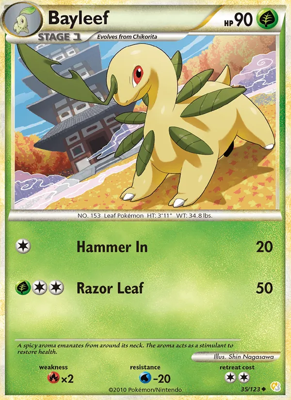 35 Bayleef – HeartGold SoulSilver