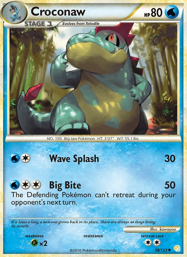 38 Croconaw – HeartGold SoulSilver
