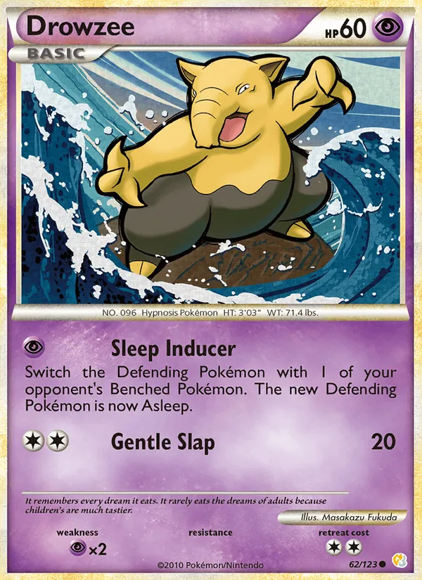 62 Drowzee – HeartGold SoulSilver