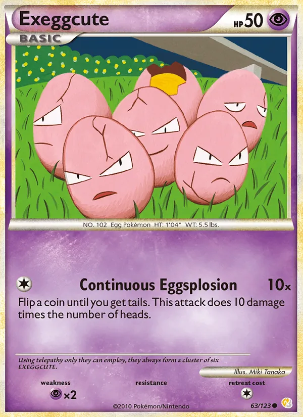 63 Exeggcute – HeartGold SoulSilver