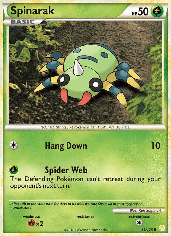 83 Spinarak – HeartGold SoulSilver