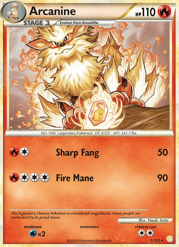 1-RH Arcanine – HeartGold SoulSilver
