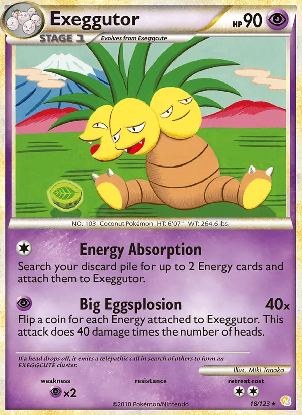 18-RH Exeggutor – HeartGold SoulSilver
