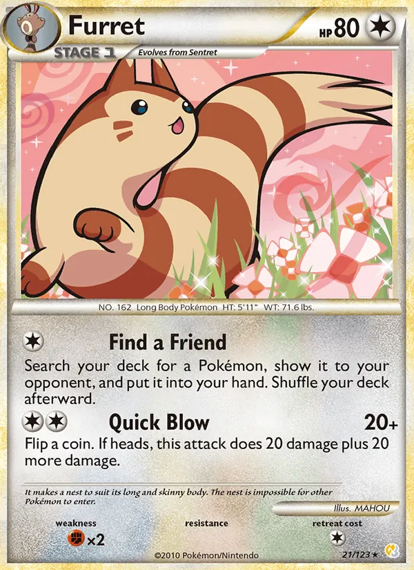 21-RH Furret – HeartGold SoulSilver