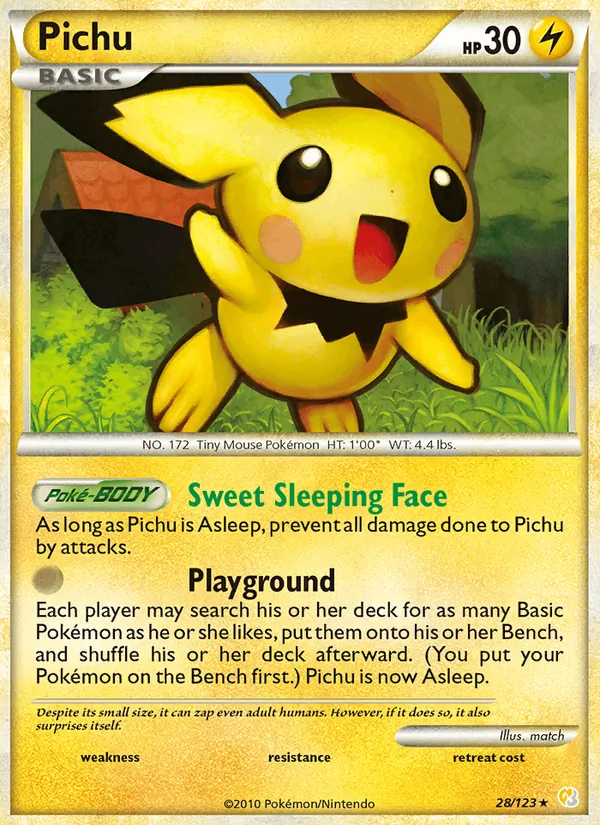 28-RH Pichu – HeartGold SoulSilver