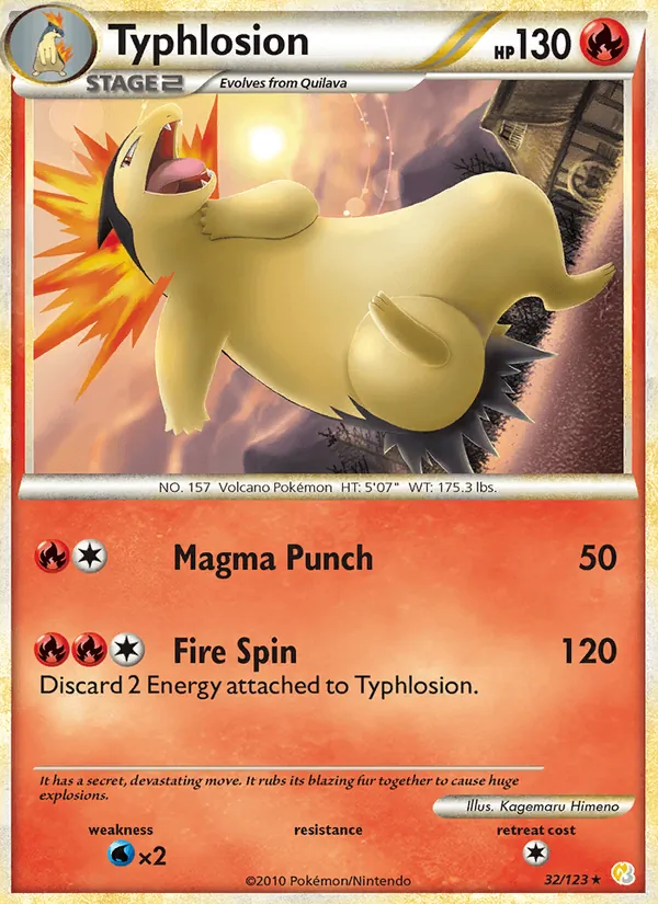 32-RH Typhlosion – HeartGold SoulSilver