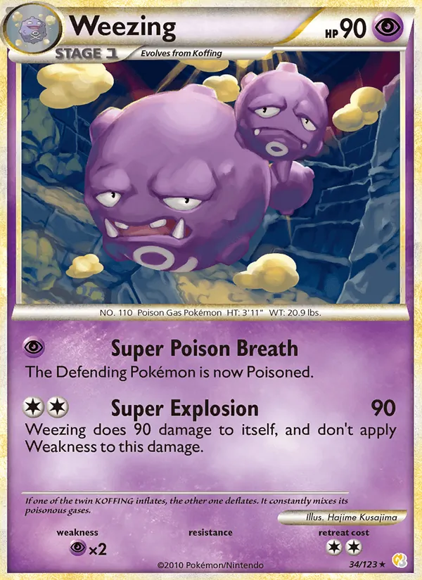 34-RH Weezing – HeartGold SoulSilver