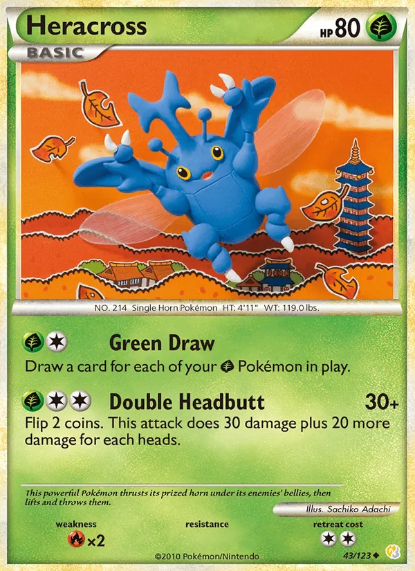 43-RH Heracross – HeartGold SoulSilver
