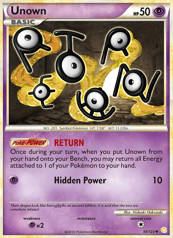 54-RH Unown – HeartGold SoulSilver