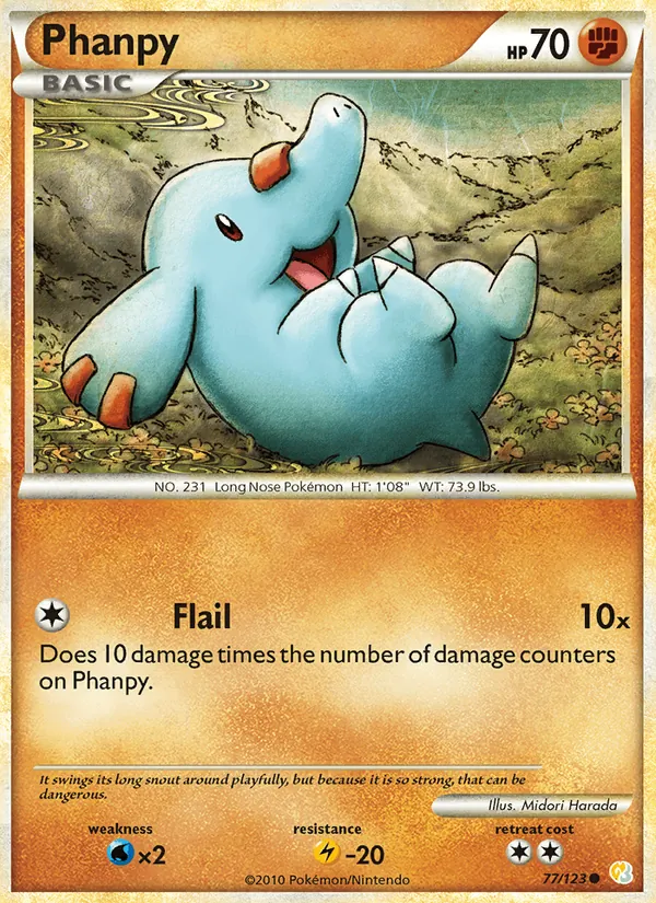 77-RH Phanpy – HeartGold SoulSilver