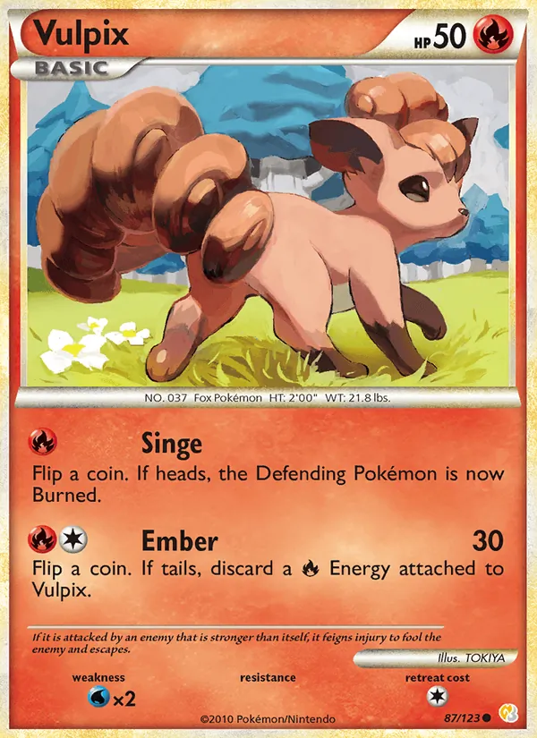 87-RH Vulpix – HeartGold SoulSilver
