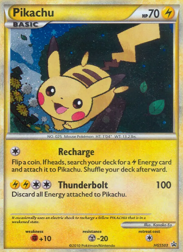 HGSS03 Pikachu – HGSS Black Star Promos