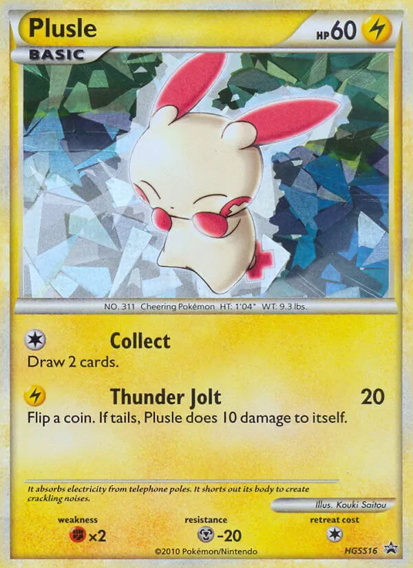 HGSS16 Plusle – HGSS Black Star Promos