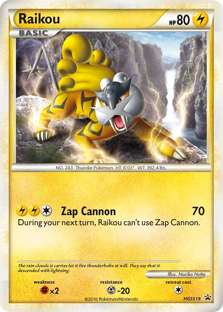 HGSS19 Raikou – HGSS Black Star Promos