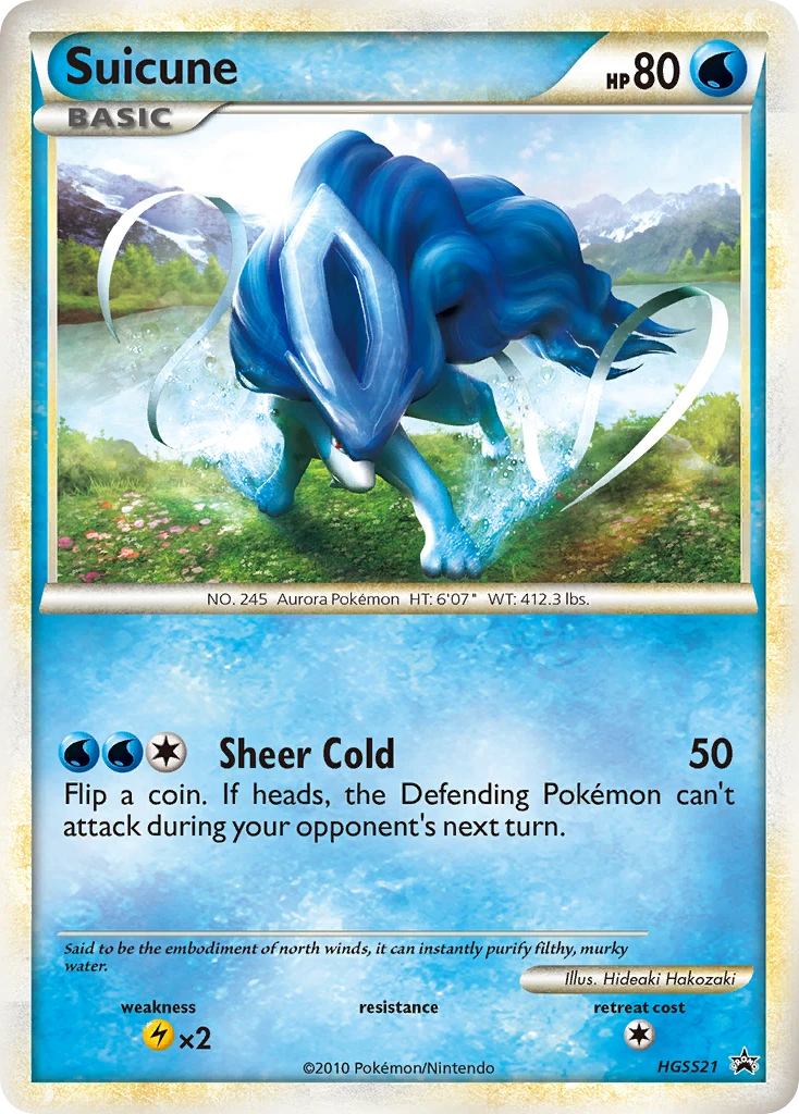 HGSS21 Suicune – HGSS Black Star Promos