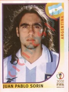 391 Juan Pablo Sorin – FIFA World Cup Korea/Japan 2002 Panini