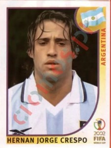 402 Hernan Jorge Crespo – FIFA World Cup Korea/Japan 2002 Panini