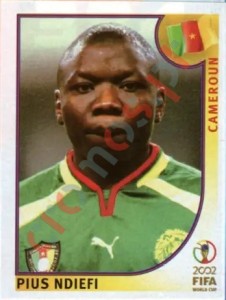 384 Pius Ndiefi – FIFA World Cup Korea/Japan 2002 Panini