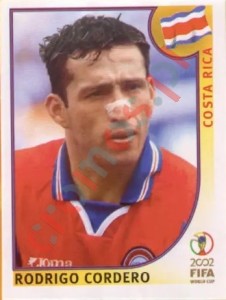 231 Rodrigo Cordero – FIFA World Cup Korea/Japan 2002 Panini