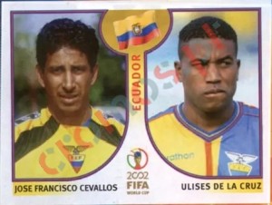 512 Jose Francisco Cevallos/Ulises De La Cruz – FIFA World Cup Korea/Japan 2002 Panini